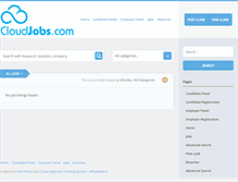 Tablet Screenshot of cloudjobs.com